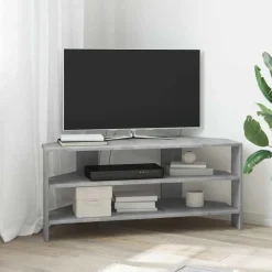 vidaXL MuebledeTVdeesquina Gris Concreto 102x40,5x45cm Gris hormig&oacute;n Outlet