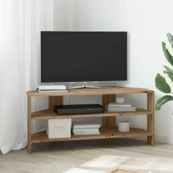 vidaXL Muebles Tv-MuebledeTVdeesquina Roble artesanal 102x40,5x45cm