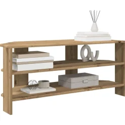 vidaXL Muebles Tv-MuebledeTVdeesquina Roble artesanal 102x40,5x45cm