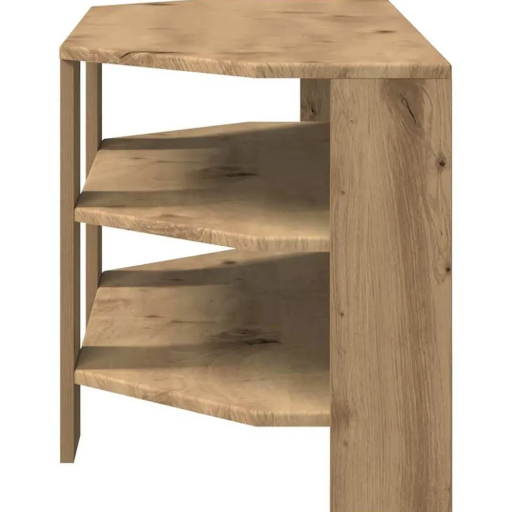 vidaXL Muebles Tv-MuebledeTVdeesquina Roble artesanal 102x40,5x45cm