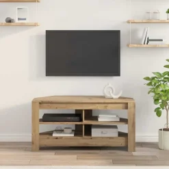 vidaXL Muebles Tv-MuebledeTVdeesquina Roble artesanal 102 x 40,5 x 45 cm