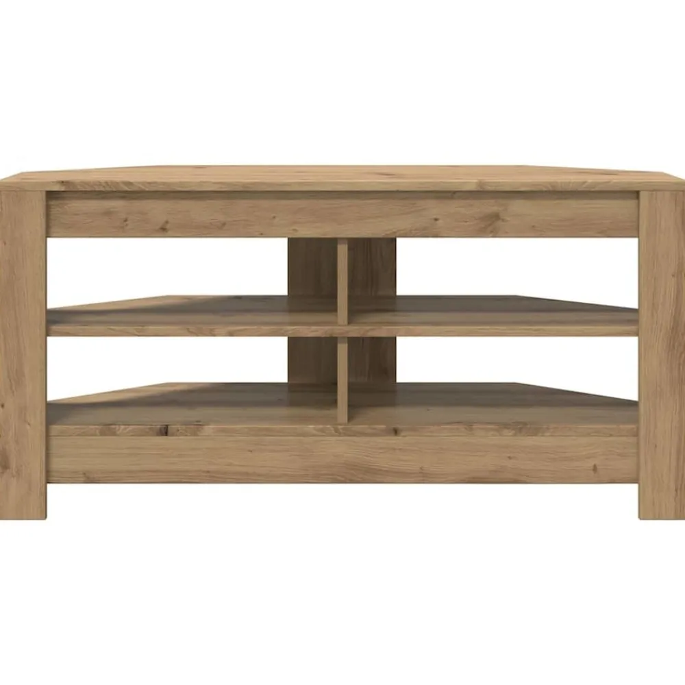 vidaXL Muebles Tv-MuebledeTVdeesquina Roble artesanal 102 x 40,5 x 45 cm