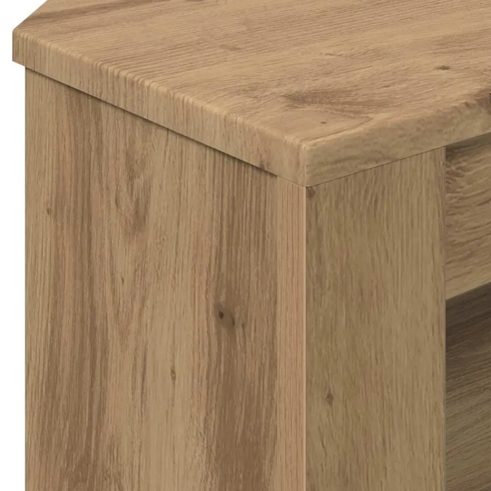 vidaXL Muebles Tv-MuebledeTVdeesquina Roble artesanal 102 x 40,5 x 45 cm