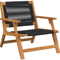 vidaXL Muebles de jardín 2 pcs 67 x 76 x 73 cm Negro Sale