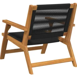 vidaXL Muebles de jardín 2 pcs 67 x 76 x 73 cm Negro Sale
