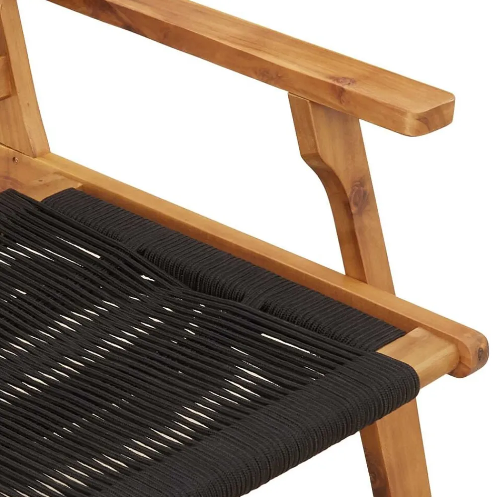 vidaXL Muebles de jardín 2 pcs 67 x 76 x 73 cm Negro Sale