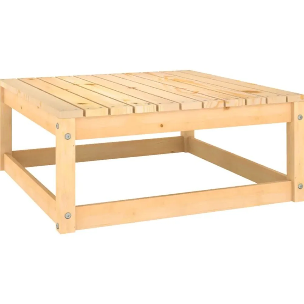 vidaXL Muebles de jardín 6 piezas con cojines de madera de pino maciza Natural Discount
