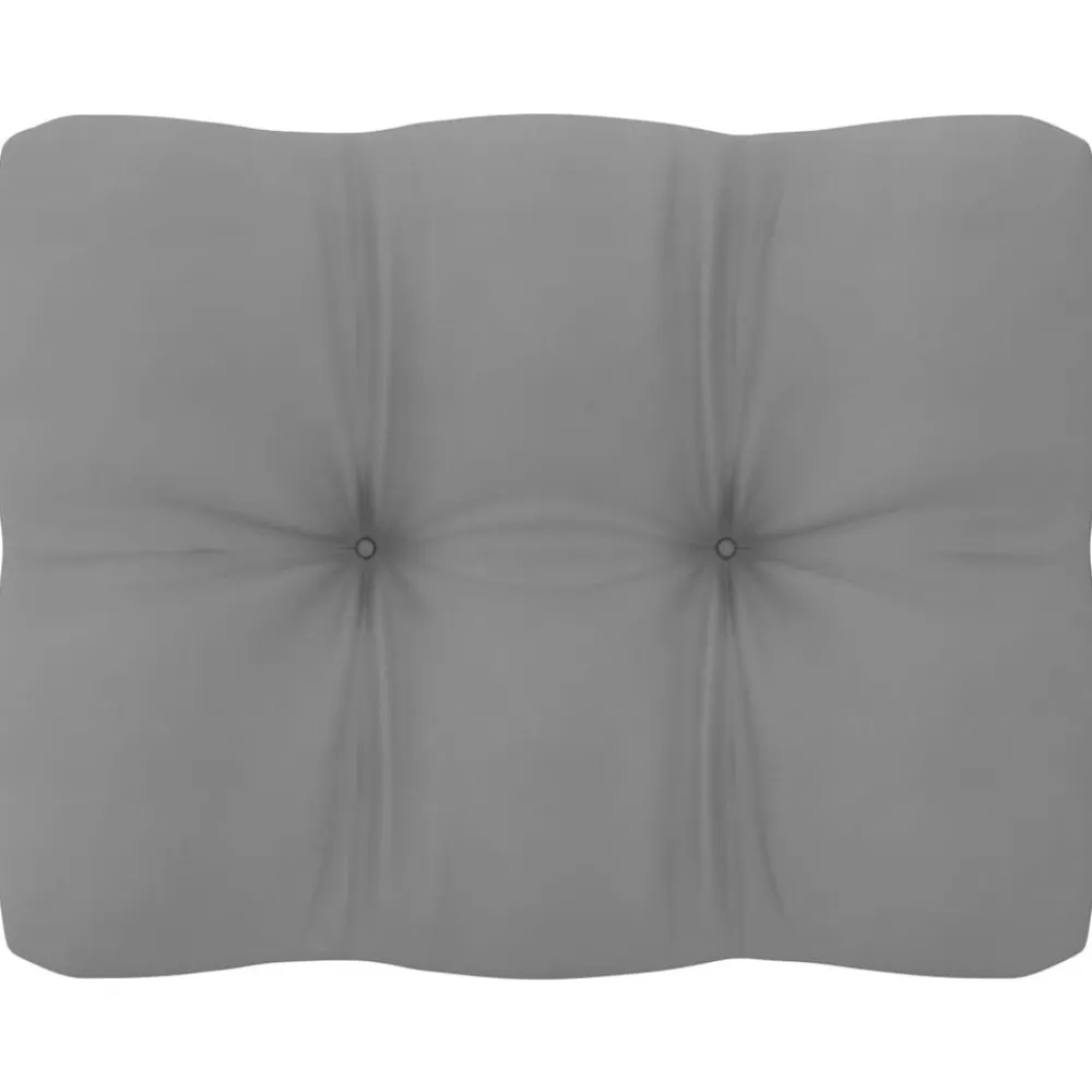 vidaXL Muebles de jardín 6 piezas con cojines de madera de pino maciza Natural Discount