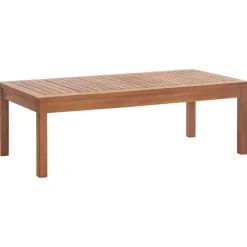 vidaXL Muebles de jardín 4 piezas con cojines madera maciza de acacia Crema Best