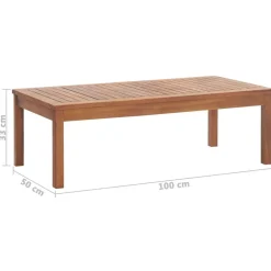 vidaXL Muebles de jardín 4 piezas con cojines madera acacia maciza Marr&oacute;n y gris Outlet