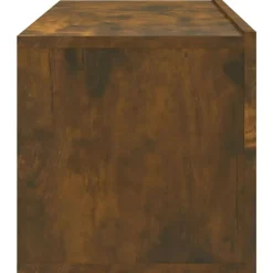vidaXL Muebles de pared de TV 2 uds madera 100x30x30 cm Roble ahumado New