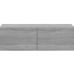 vidaXL Muebles Tv-Muebles de pared para TV 2 uds madera 100x30x30 cm