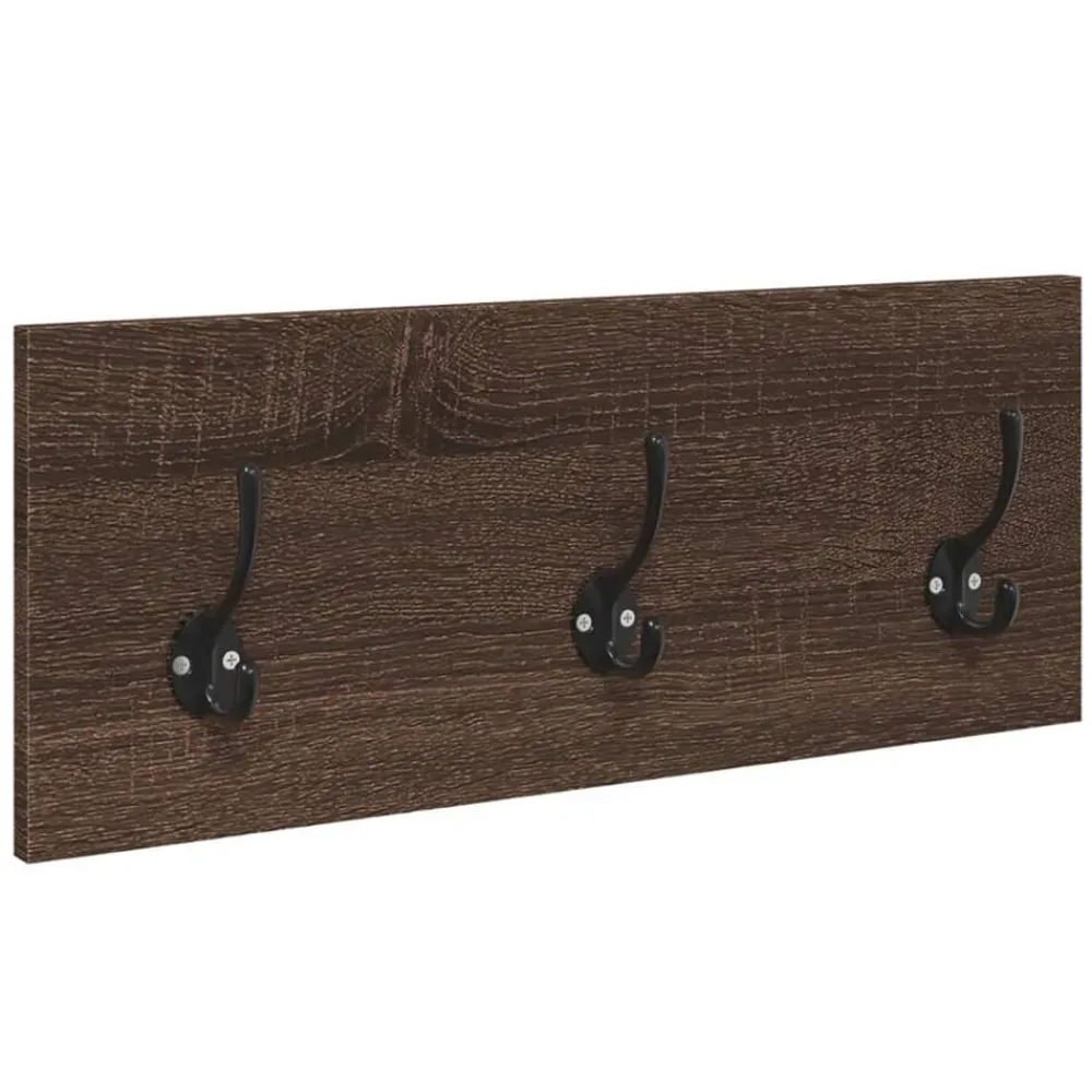 vidaXL Bancos-Muebles de recibidor 4 piezas madera de ingeniería marrón roble