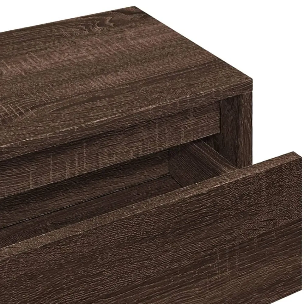 vidaXL Bancos-Muebles de recibidor 4 piezas madera de ingeniería marrón roble