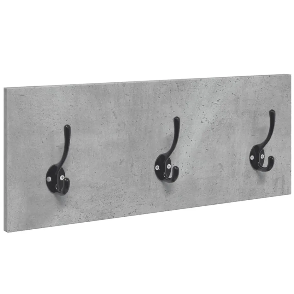 vidaXL Muebles de recibidor 4 pzas madera de ingeniería gris hormigón Gris hormigón Discount