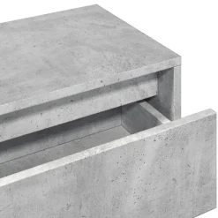 vidaXL Muebles de recibidor 4 pzas madera de ingeniería gris hormigón Gris hormigón Discount
