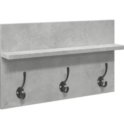 vidaXL Muebles de recibidor 4 pzas madera de ingeniería gris hormigón Gris hormigón Discount
