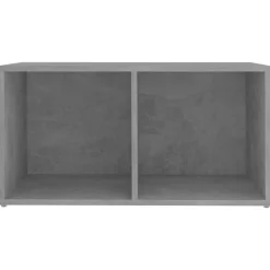 vidaXL Muebles de salón 4 pzas madera ingeniería gris hormigón Gris hormigón Hot