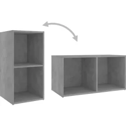 vidaXL Muebles de salón 4 pzas madera ingeniería gris hormigón Gris hormigón Hot
