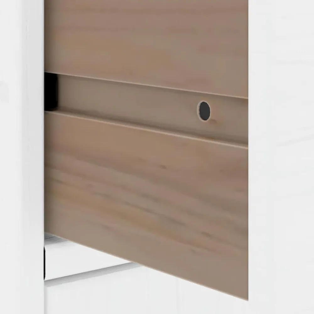 vidaXL Muebles de TV 5 uds. con almacenaje "ODDA" madera pino Blanco Clearance