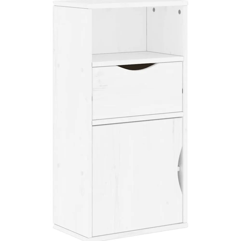 vidaXL Muebles de TV 5 uds. con almacenaje "ODDA" madera pino Blanco Clearance