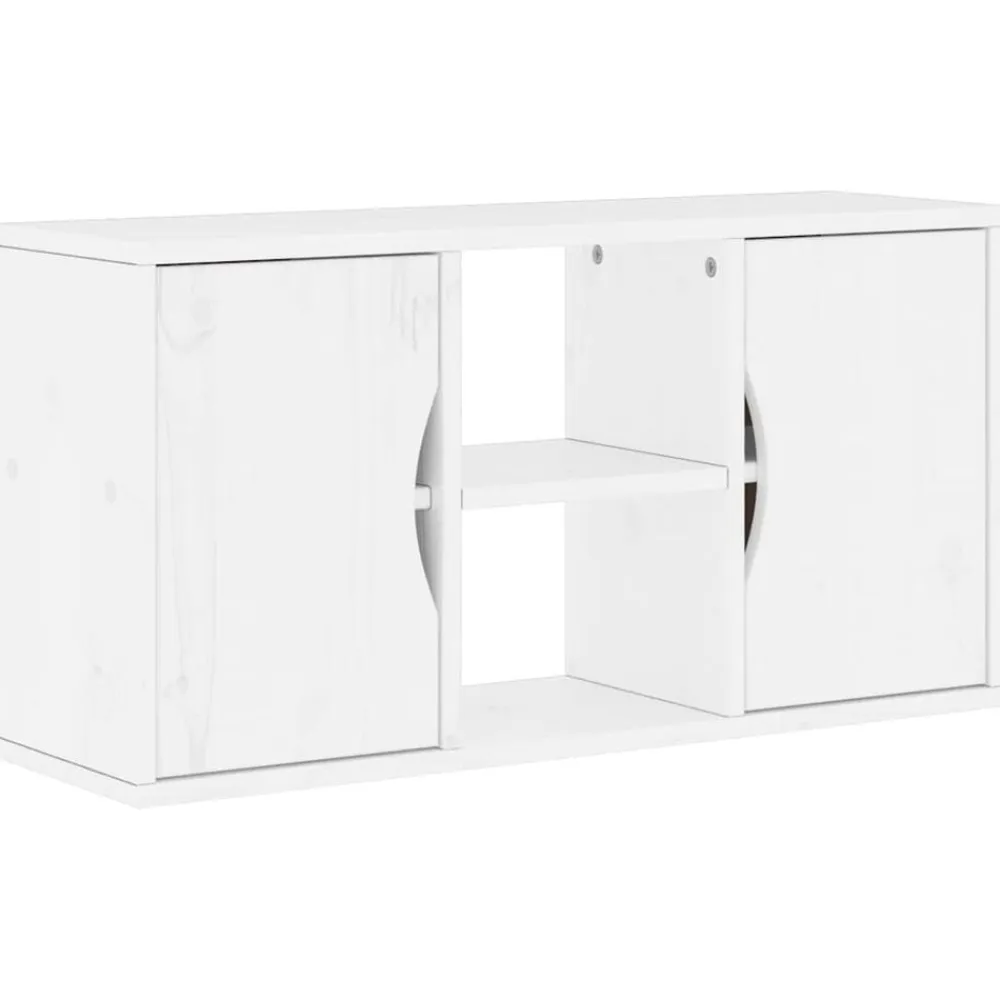 vidaXL Muebles de TV 5 uds. con almacenaje "ODDA" madera pino Blanco Clearance