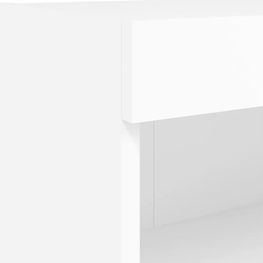 vidaXL Muebles de TV de pared con LED 6 pzas madera ingeniería Blanco Outlet