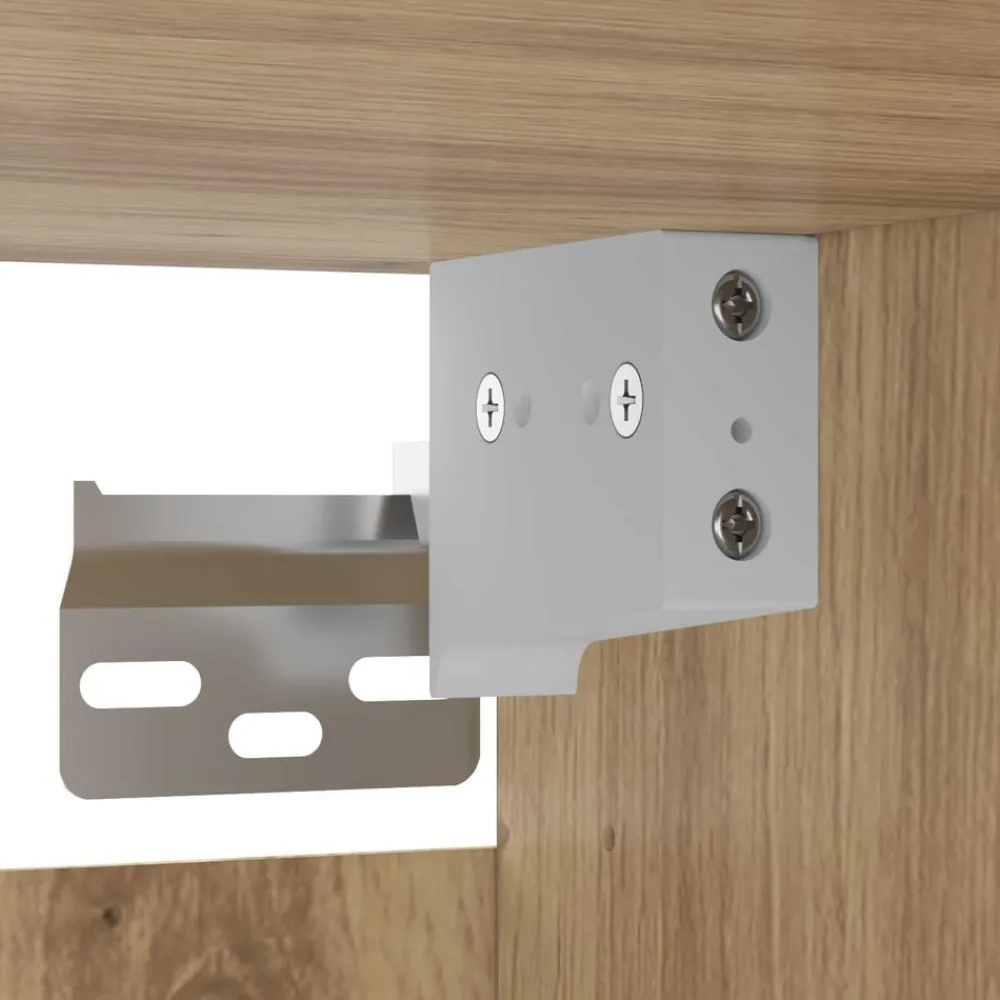 vidaXL Muebles de TV de pared 4 uds madera ingeniería roble artesanal Roble artisan Online