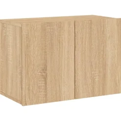 vidaXL Muebles Tv-Muebles de TV de pared 5 pzas madera de ingeniería