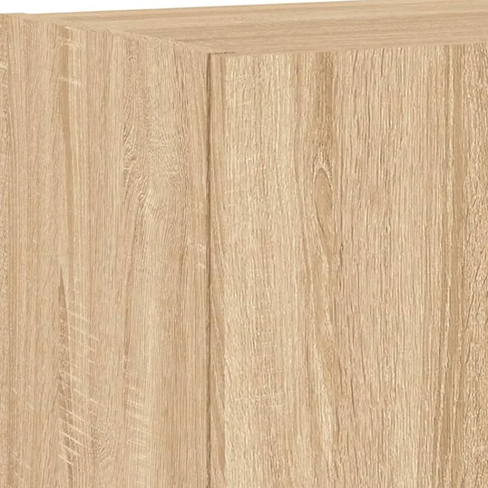 vidaXL Muebles de TV de pared 4 pzas madera de ingeniería Roble Sonoma Best