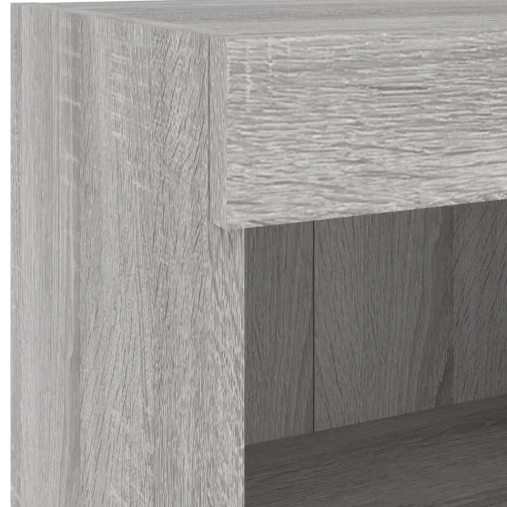 vidaXL Muebles Tv-Muebles de TV de pared con luces LED 4 piezas