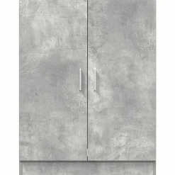 vidaXL Accesorios Para Electrodomésticos-Muebles para lavadora 2 pzas madera de ingeniería gris hormigón