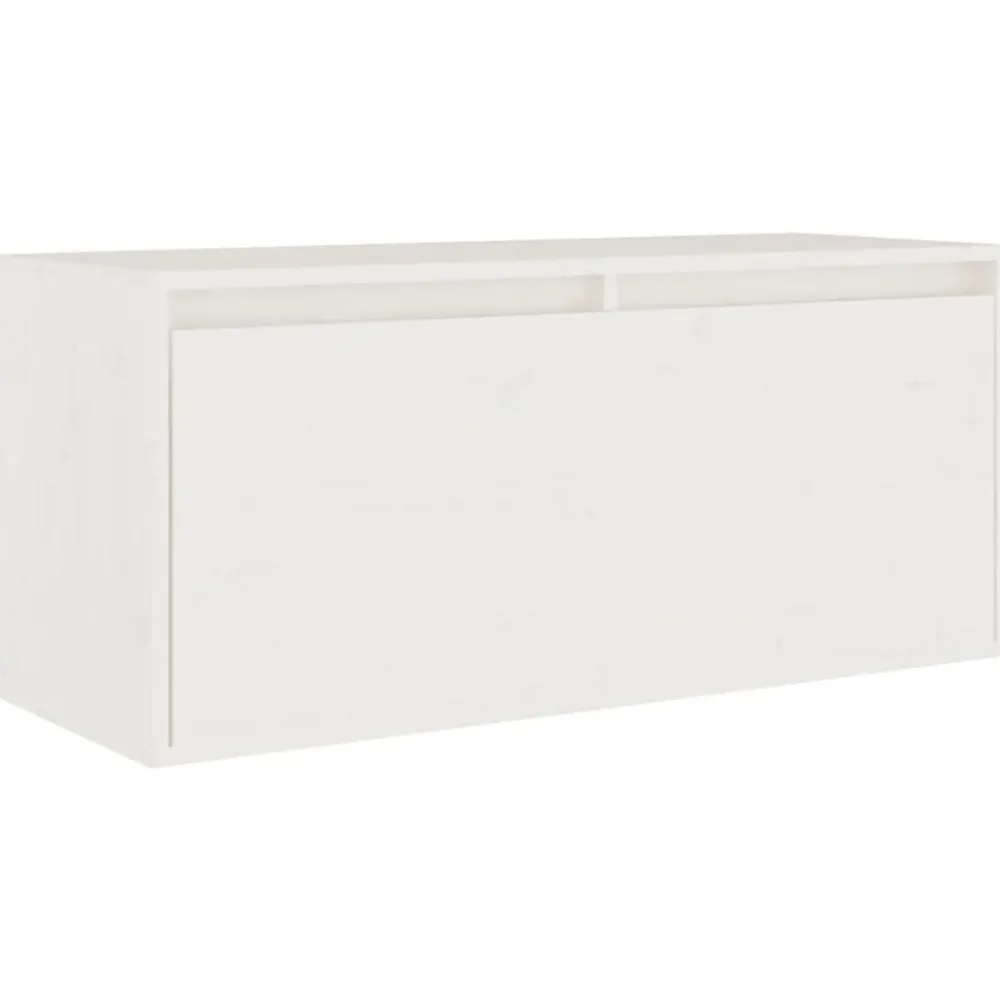vidaXL Muebles para TV 5 piezas madera maciza de pino Blanco Sale