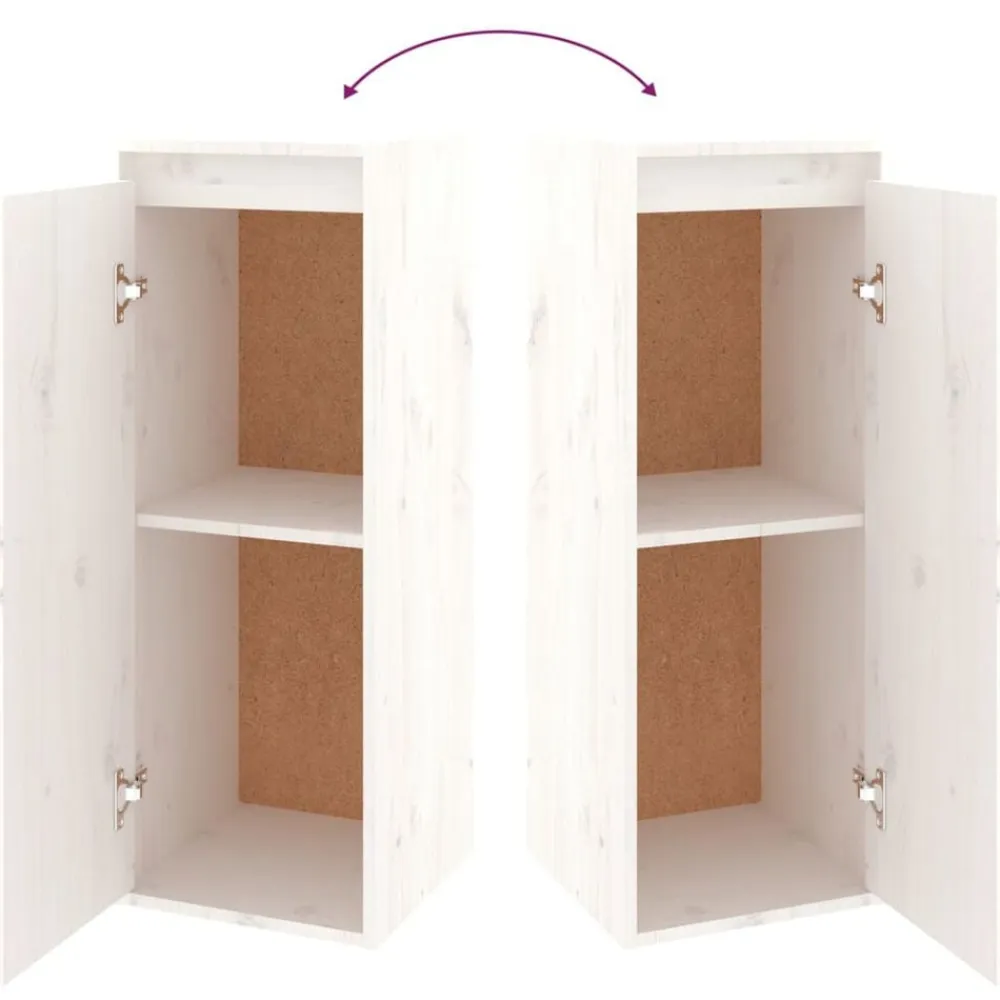 vidaXL Muebles para TV 5 piezas madera maciza de pino Blanco Sale