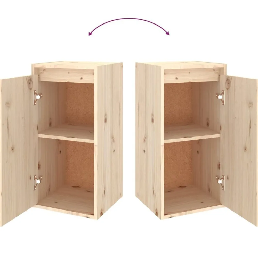 vidaXL Muebles para TV 6 piezas madera maciza de pino Natural Sale