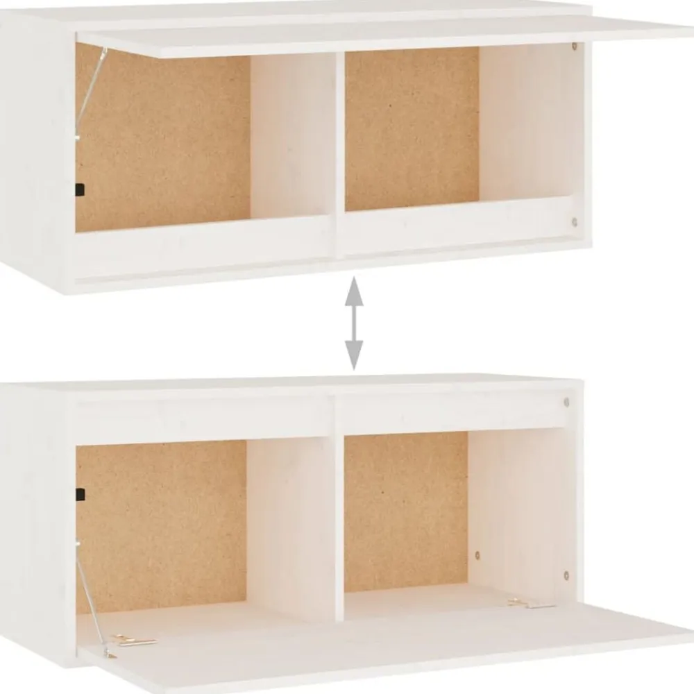vidaXL Muebles Tv-Muebles para TV 4 piezas madera maciza de pino