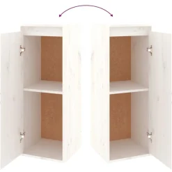 vidaXL Muebles Tv-Muebles para TV 4 piezas madera maciza de pino
