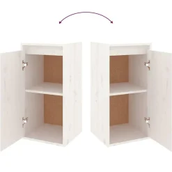 vidaXL Muebles Tv-Muebles para TV 4 piezas madera maciza de pino