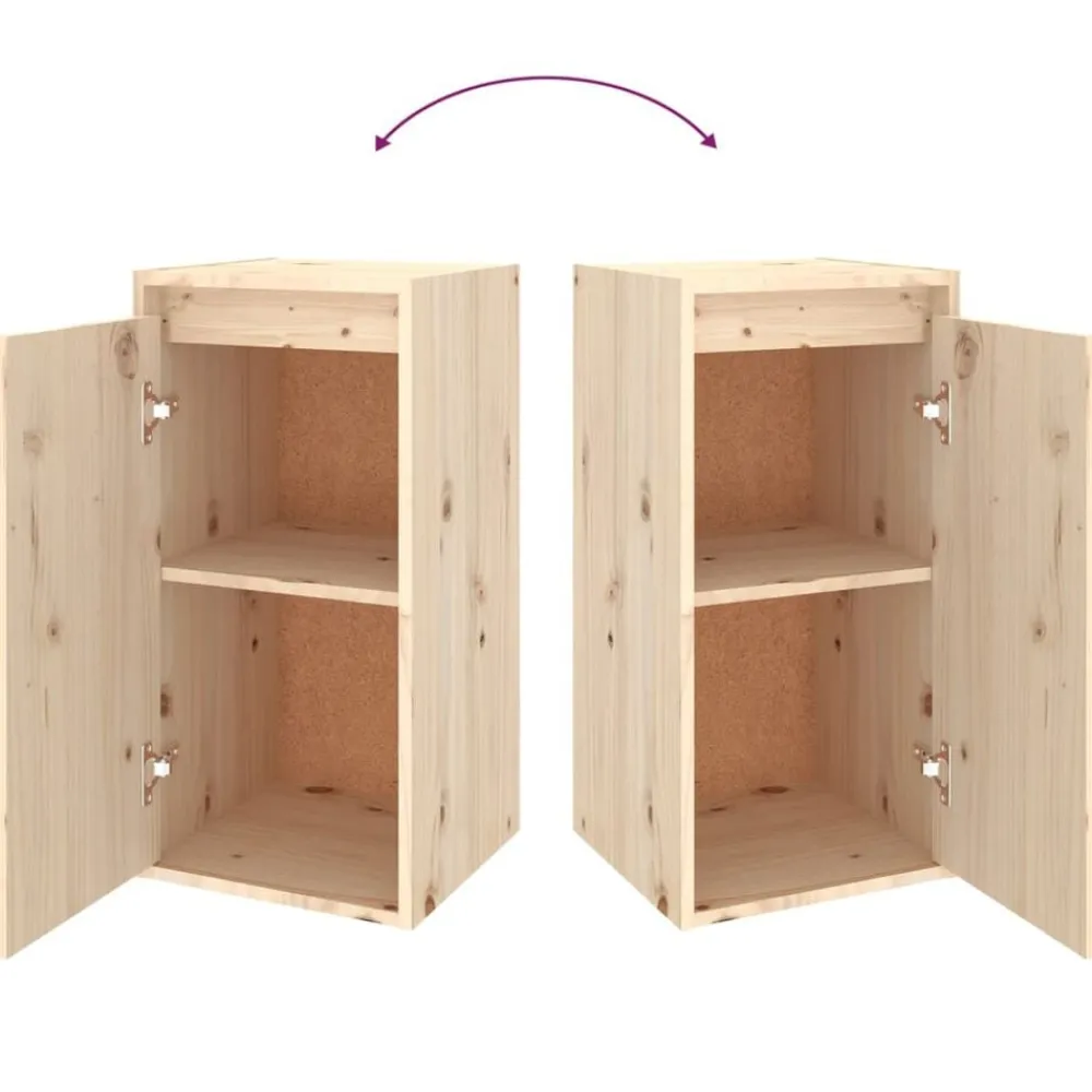 vidaXL Muebles para TV 3 piezas madera maciza de pino Natural Best