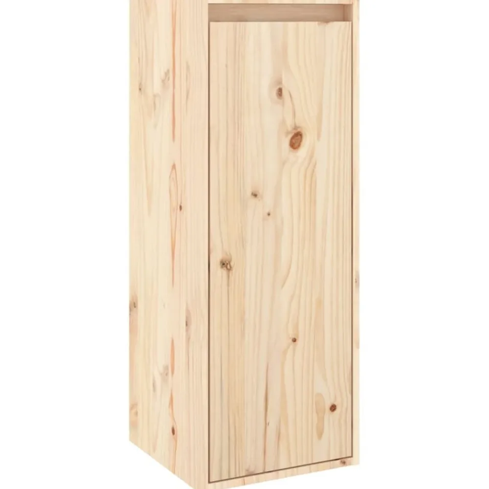vidaXL Muebles para TV 3 piezas madera maciza de pino Natural Best