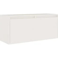 vidaXL Muebles para TV 4 piezas madera maciza de pino Blanco Outlet