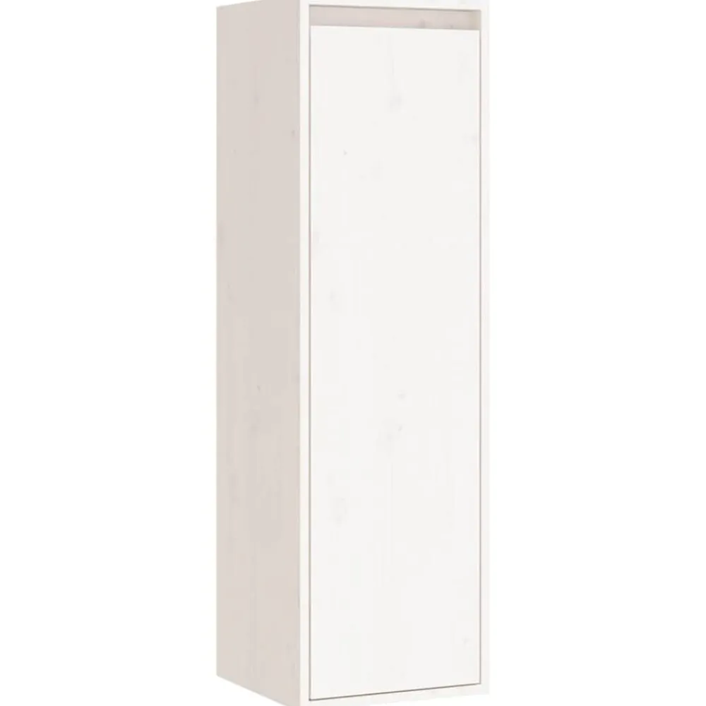 vidaXL Muebles para TV 4 piezas madera maciza de pino Blanco Outlet