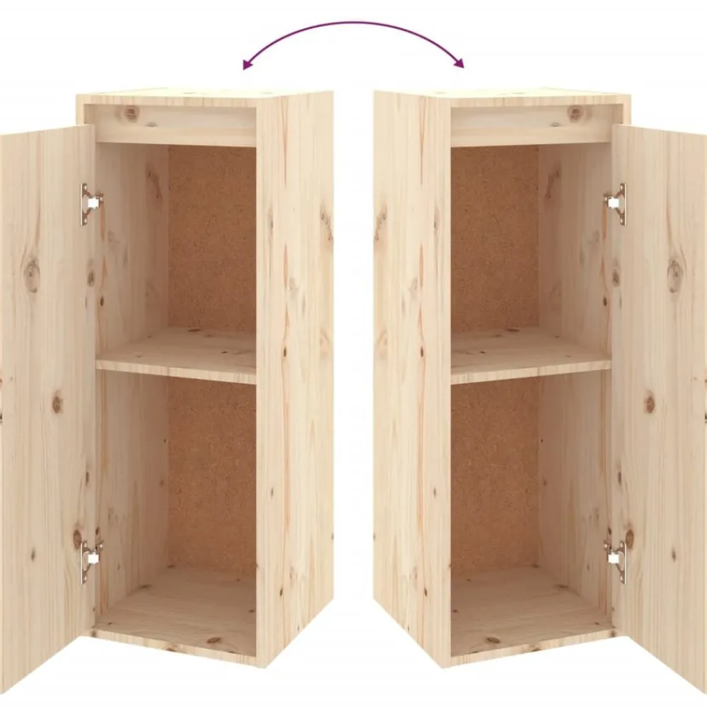 vidaXL Muebles Tv-Muebles para TV 4 piezas madera maciza de pino