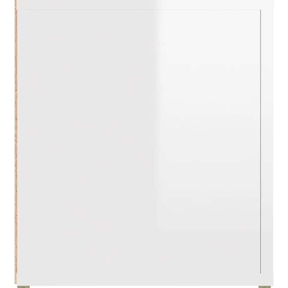 vidaXL Muebles Tv-Muebles para TV 2 uds madera blanco brillo 80x31,5x36 cm