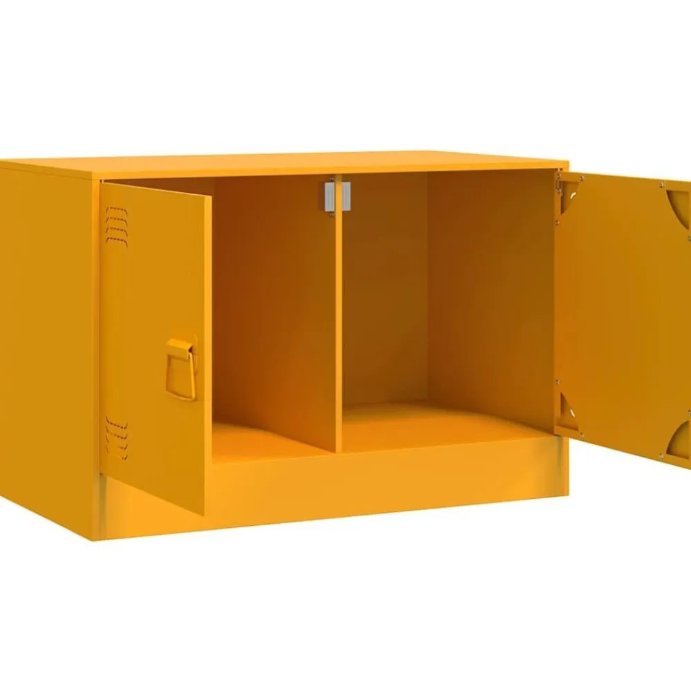 vidaXL Muebles Tv-Muebles para TV 2 unidades acero 67x39x44 cm