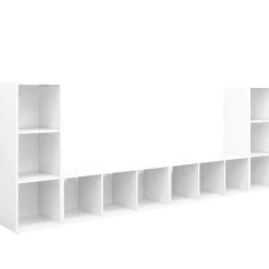 vidaXL Muebles Tv-Muebles para TV 4 uds madera contrachapada 107x35x37 cm