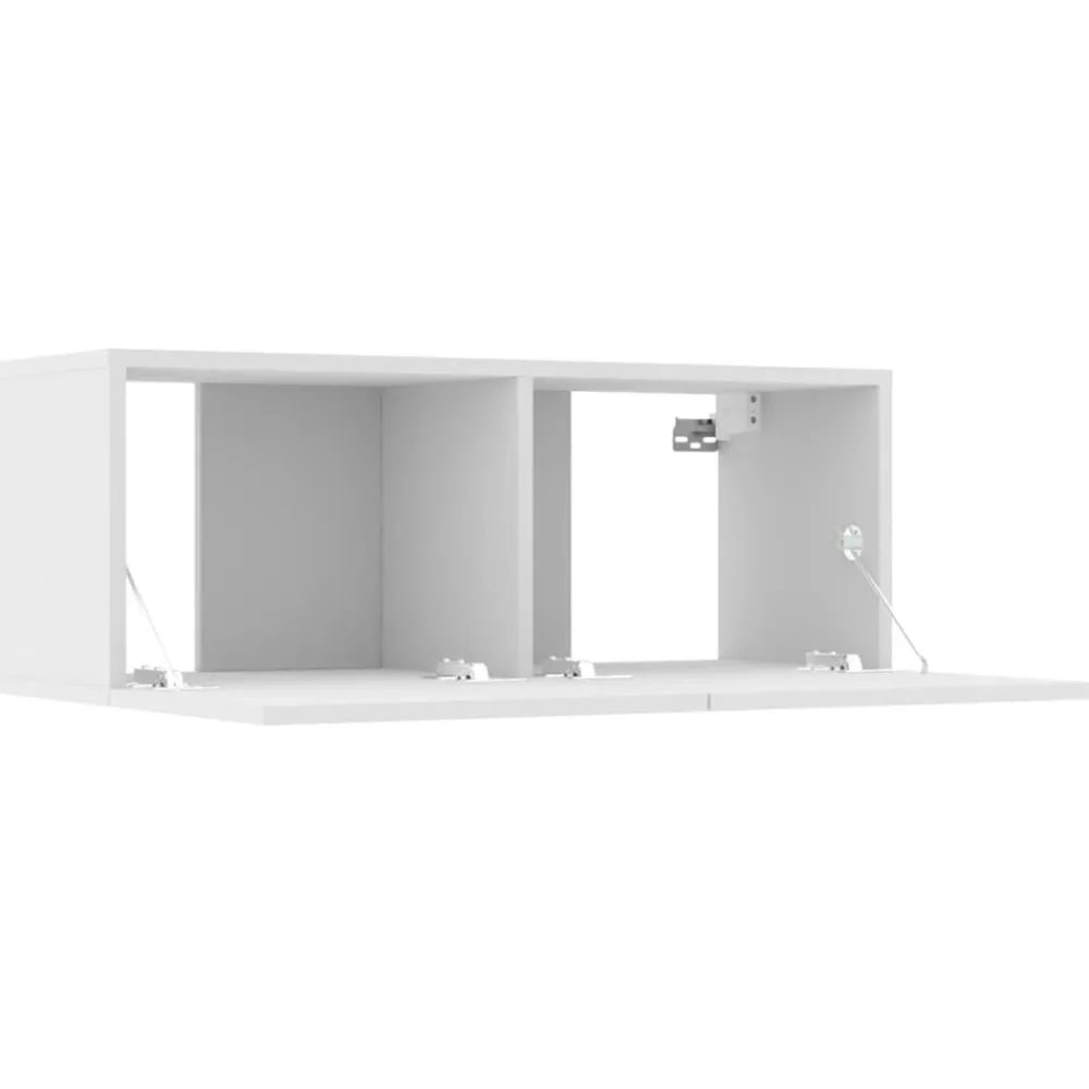 vidaXL Muebles para TV 2 uds madera de ingeniería 80x30x30 cm Blanco New