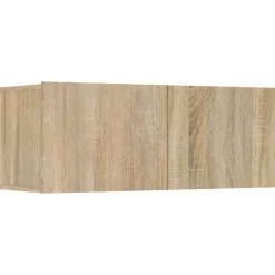 vidaXL Muebles TV 4 uds madera contrachapada 80x30x30 cm Roble Sonoma Hot