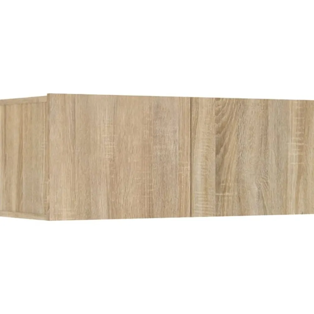 vidaXL Muebles TV 4 uds madera contrachapada 80x30x30 cm Roble Sonoma Hot