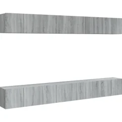 vidaXL Muebles Tv-Muebles TV 8 uds madera contrachapada 60x30x30 cm